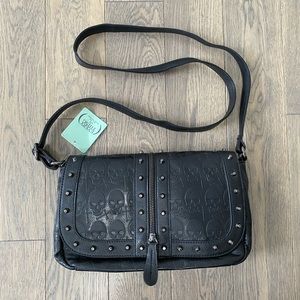 Cross and Skull Crossbody Bag